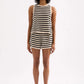 Nude Lucy Kayda Knit Tank in Black Stripe - the tartan fox