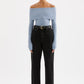 Nude Lucy Krishna Off Shoulder Knit in Sky - the tartan fox