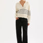 Nude Lucy Logan Rugby Knit in Cloud Stripe - the tartan fox