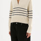 Nude Lucy Logan Rugby Knit in Cloud Stripe - the tartan fox