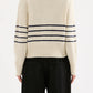 Nude Lucy Logan Rugby Knit in Cloud Stripe - the tartan fox