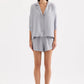 Nude Lucy Lounge Linen Shirt in Storm - the tartan fox