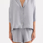 Nude Lucy Lounge Linen Shirt in Storm - the tartan fox