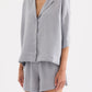 Nude Lucy Lounge Linen Shirt in Storm - the tartan fox