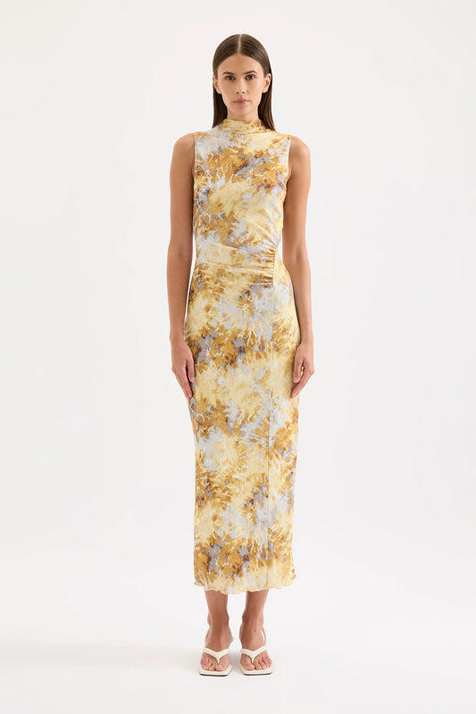 Nude Lucy Lumine Mesh Maxi Dress in Lumine - the tartan fox