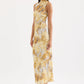 Nude Lucy Lumine Mesh Maxi Dress in Lumine - the tartan fox
