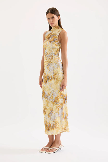 Nude Lucy Lumine Mesh Maxi Dress in Lumine - the tartan fox