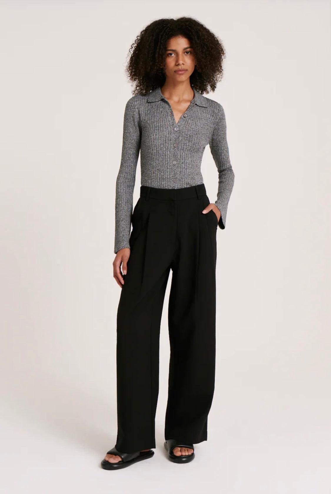 Nude Lucy Manon Tailored Pant in Black - the tartan fox