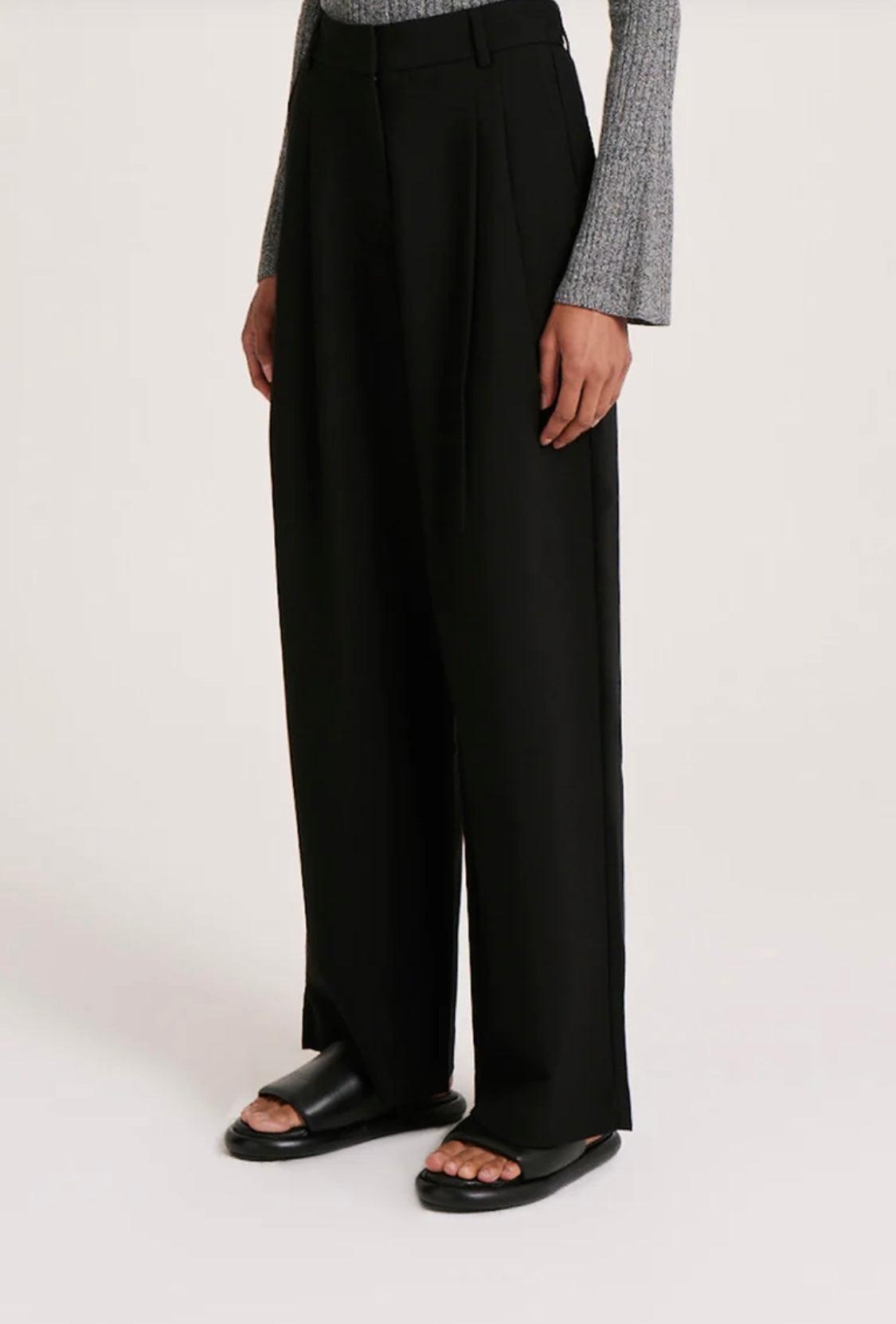 Nude Lucy Manon Tailored Pant in Black - the tartan fox