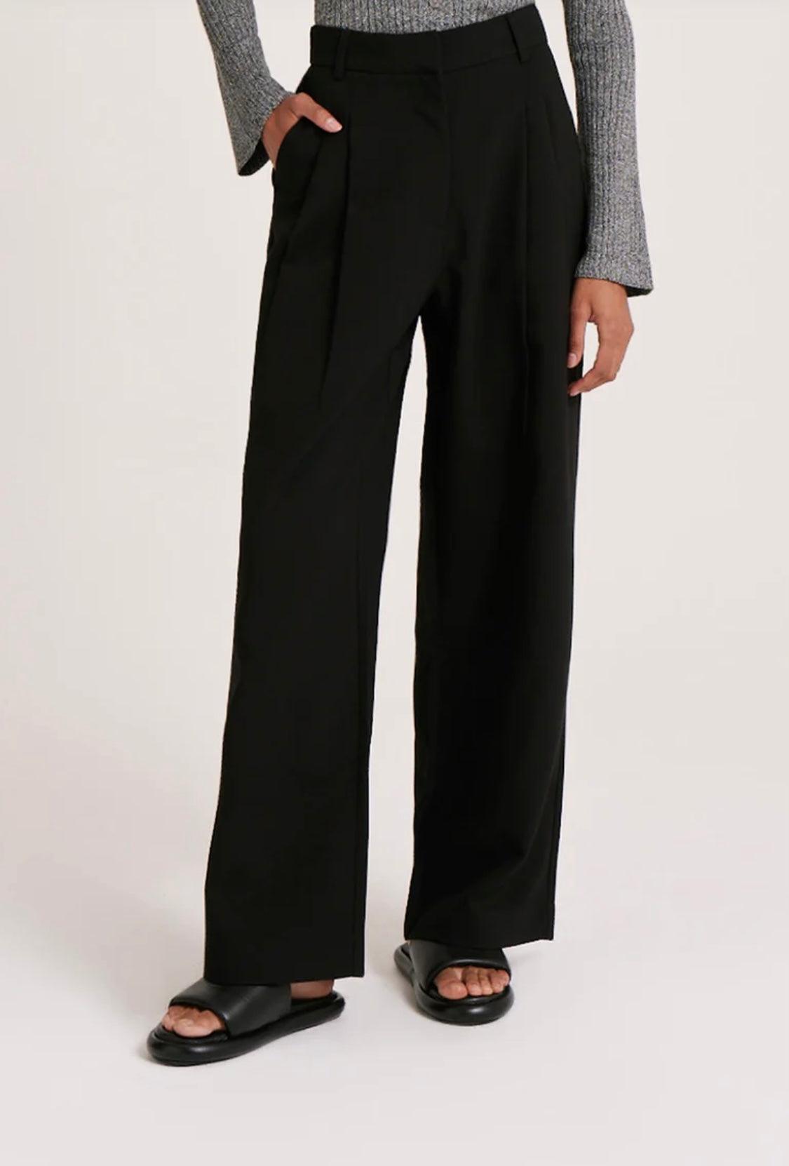 Nude Lucy Manon Tailored Pant in Black - the tartan fox