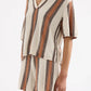 Nude Lucy Oda Knit Top in Manuka Stripe - the tartan fox