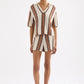 Nude Lucy Oda Knit Top in Manuka Stripe - the tartan fox