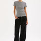 Nude Lucy Organic Baby Tee in Black Stripe - the tartan fox