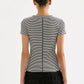 Nude Lucy Organic Baby Tee in Black Stripe - the tartan fox
