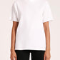 Nude Lucy Organic Boyfriend Tee in White - the tartan fox