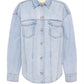 Nude Lucy Organic Denim Jacket in Clear Blue - the tartan fox