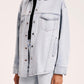 Nude Lucy Organic Denim Jacket in Clear Blue - the tartan fox