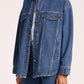 Nude Lucy Organic Denim Jacket in Vintage Blue - the tartan fox