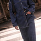 Nude Lucy Organic Denim Overshirt in Vintage Blue - the tartan fox