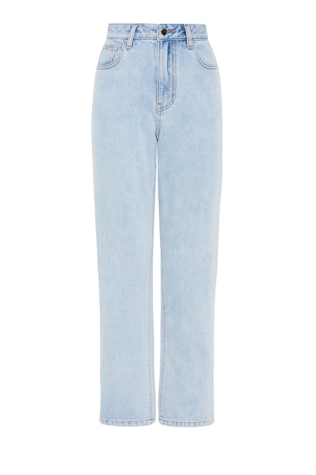 Nude Lucy Organic Straight Leg Jean in Clear Blue - the tartan fox