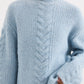 Nude Lucy Paige Cable Knit in Sky - the tartan fox