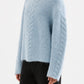 Nude Lucy Paige Cable Knit in Sky - the tartan fox
