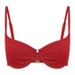 Nude Lucy Rib Bralette in Vermillion