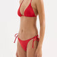 Nude Lucy Rib String Bikini Brief in Vermillion