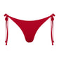 Nude Lucy Rib String Bikini Brief in Vermillion