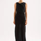 Nude Lucy Serine Maxi Dress in Black - the tartan fox