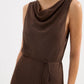 Nude Lucy Serine Maxi Dress in Chocolate