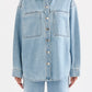 Nude Lucy Sheeba Denim Overshirt in Sky Blue - the tartan fox
