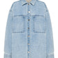 Nude Lucy Sheeba Denim Overshirt in Sky Blue - the tartan fox
