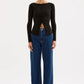 Nude Lucy Sonora Top in Black - the tartan fox