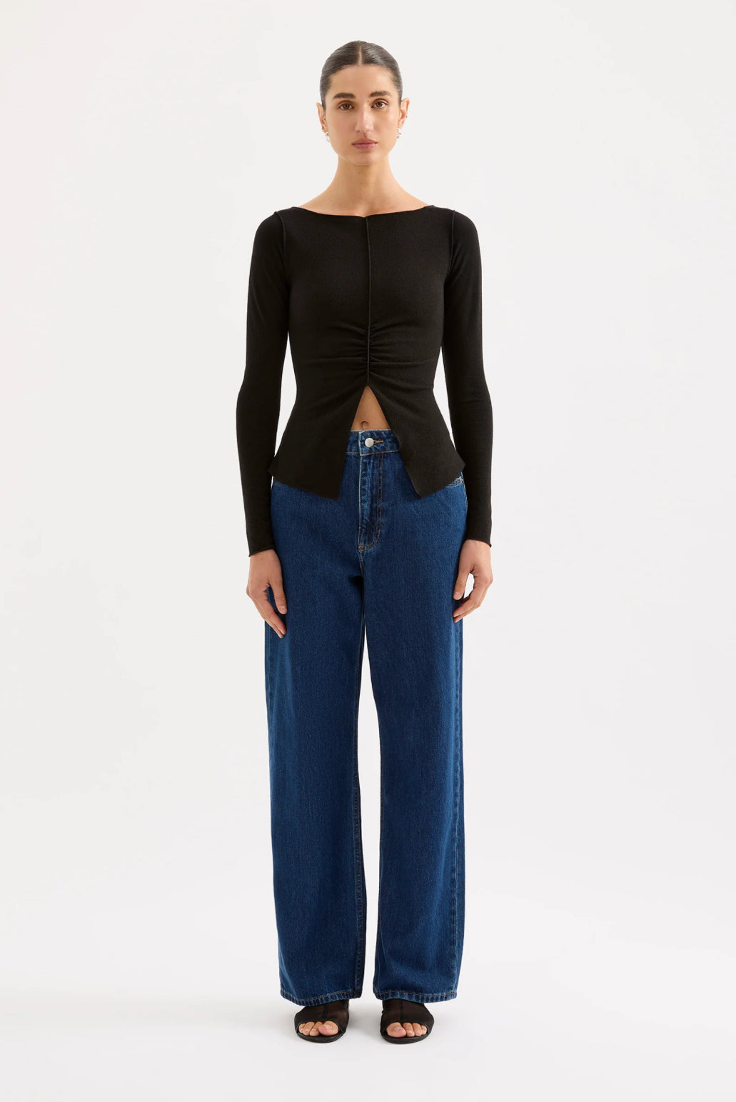Nude Lucy Sonora Top in Black - the tartan fox