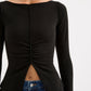 Nude Lucy Sonora Top in Black - the tartan fox