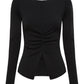 Nude Lucy Sonora Top in Black - the tartan fox