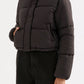 Nude Lucy Topher Puffer Jacket in Coal - the tartan fox