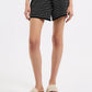 Nude Lucy Zosia Stripe Knit Shorts in Black Stripe - the tartan fox