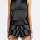 Nude Lucy Zosia Stripe Knit Tank in Black Stripe - the tartan fox