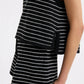 Nude Lucy Zosia Stripe Knit Tank in Black Stripe - the tartan fox