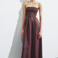 Nude Lucy Zuri Tencel Maxi Dress in Chocolate - the tartan fox