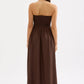 Nude Lucy Zuri Tencel Maxi Dress in Chocolate - the tartan fox