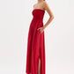 Nude Lucy Zuri Tencel Maxi Dress in Crimson