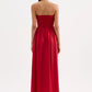 Nude Lucy Zuri Tencel Maxi Dress in Crimson