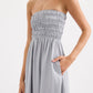 Nude Lucy Zuri Tencel Maxi Dress in Storm - the tartan fox