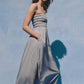 Nude Lucy Zuri Tencel Maxi Dress in Storm - the tartan fox