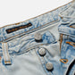 Nudie Jeans Breezy Britt in Touch of Blue - the tartan fox