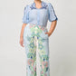 OnceWas Carlyle Stretch Linen Viscose Pant in Paradi Flè Print - the tartan fox