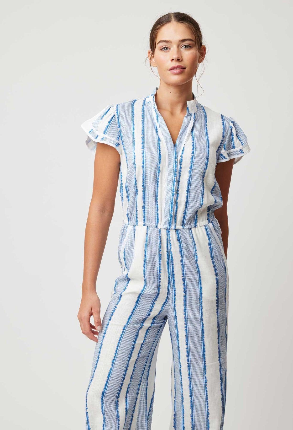 OnceWas Positano Viscose Linen Jumpsuit - the tartan fox